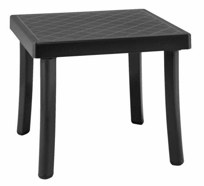 Столик пластиковый для лежака Rodi антрацит 460х460х400 мм Столик пластиковый для лежака Rodi антрацит 460х460х400 мм