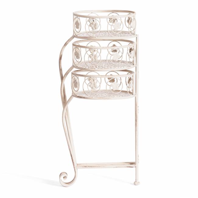 Цветочница Secret de Maison TRIO ( mod. PL08-9998 ) металл, 31х23х60см, antique white (Комплект из 2 шт.) antique white металл Цветочница Secret de Maison TRIO ( mod. PL08-9998 ) металл, 31х23х60см, antique white (Комплект из 2 шт.) antique white металл