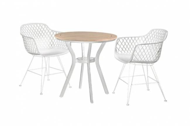 Кофейный комплект BLUEBELL белый на 2 персоны