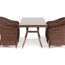 "Латте - 140 R" обеденная группа плетеная, цвет коричневый "Латте - 140 R" обеденная группа плетеная, цвет коричневый