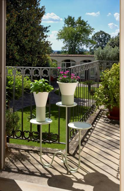 Ваза для цветов Mimosa лен, зеленый шалфей Ø245х250 мм Ваза для цветов Mimosa лен, зеленый шалфей Ø245х250 мм