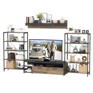 Стенка для гостиной Трувор № 111 цвет дуб гранж песочный/интра