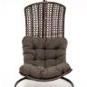 "Виши" подвесное кресло-кокон из искусственного ротанга, цвет коричневый с серо-коричневой подушкой "Виши" подвесное кресло-кокон из искусственного ротанга, цвет коричневый с серо-коричневой подушкой