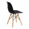 Стул CINDY (EAMES) (mod. 1801) дерево бук/металл/сиденье пластик, 45x51x82 см, Black (черный) (Комплект из 4 шт.) черный дерево бук/металл/сиденье пластик