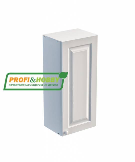 Шкаф навесной 400 х 300 х 900 филенка, сосна, эмаль Шкаф навесной 400 х 300 х 900 филенка, сосна, эмаль