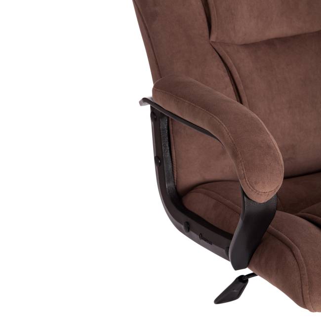 Кресло BERGAMO хром (22) флок , коричневый, 6 коричневый флок Кресло BERGAMO хром (22) флок , коричневый, 6 коричневый флок