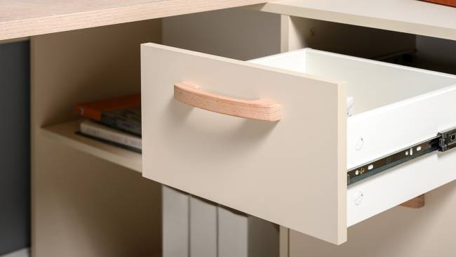 Стол-трансформер письменный Лайт 03.245F цвет сатин/дуб эндгрейн элегантный