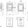 Чугунная печь Kratki Koza/K10