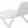 Шезлонг-лежак пластиковый Slim белый 1800х720х700 мм Шезлонг-лежак пластиковый Slim белый 1800х720х700 мм