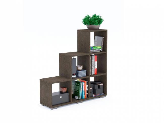 Стеллаж Стильный 108 С-1 венге темный