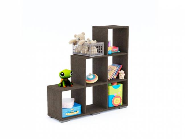 Стеллаж Стильный 108 С-1 венге темный