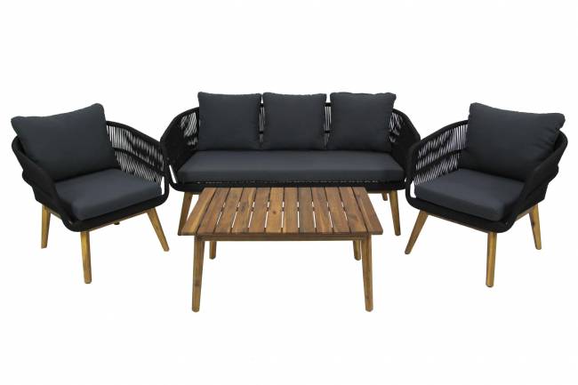 Набор мебели Камелия, черный, серый