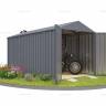 Хозблок SKOGGY секционный с двускатной крышей 5 х 2 м, брутальный серый Хозблок SKOGGY секционный с двускатной крышей 5 х 2 м, брутальный серый