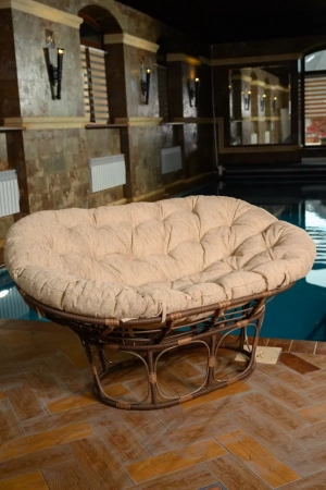 Диван для отдыха из искусственного ротанга Mamasan (Какао) Диван для отдыха из искусственного ротанга Mamasan (Какао)